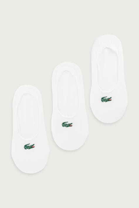 Lacoste Kotníkové ponožky 3-pack bílé RA9190