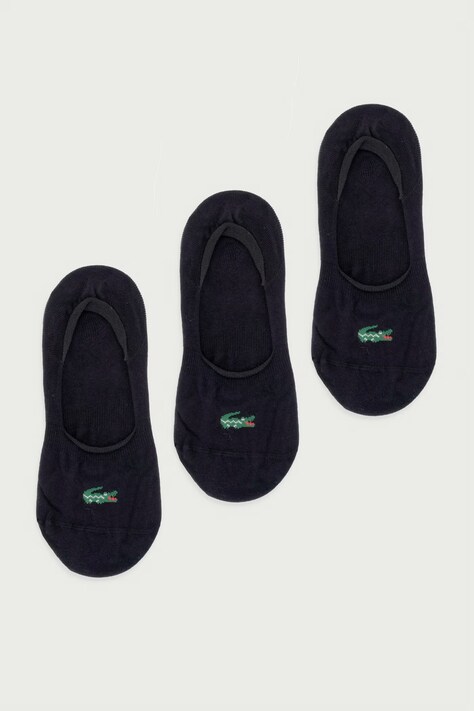 Lacoste Skarpety stopki 3-pack czarne RA9190