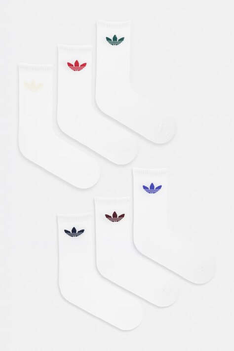 adidas Originals κάλτσες 6-pack λευκές KQ9080
