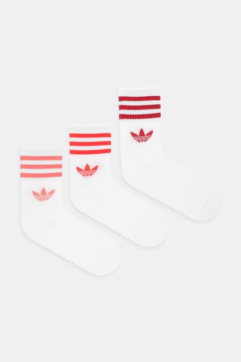 adidas Originals ponožky 3-pak biele KQ9037