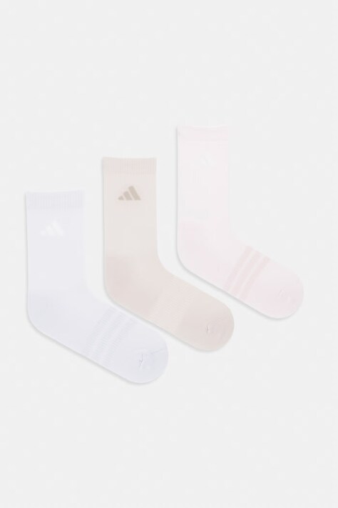 adidas skarpety z bawełną 3-pack beżowe KQ6761
