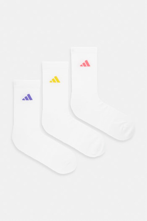 adidas skarpety z bawełną 3-pack białe KQ6760