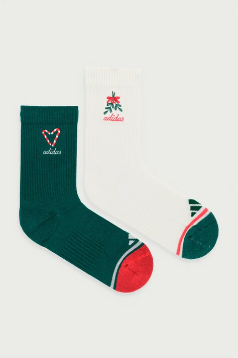 adidas Skarpety XMAS 2-pack zielone KS5513