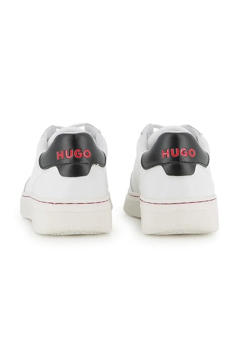 HUGO кросівки дитячі шкіряні — AW26-OBBZOM, білий — фото 3