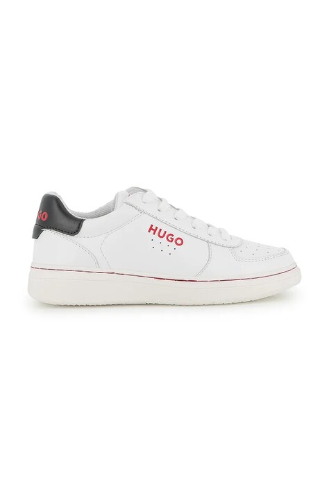 HUGO Sneakers detské kožené biele G01291