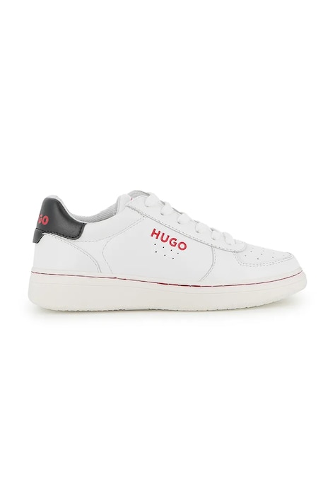 HUGO Sneakers detské kožené biele G01291