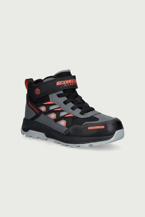 Skechers Παπούτσια πεζοπορίας Παιδικά STORM BLAZER-GLOW TRAIL μαύρα 406381L
