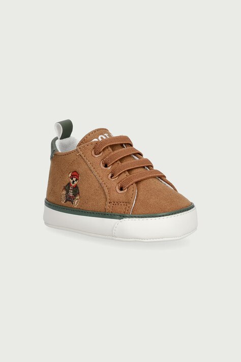 Polo Ralph Lauren Παπούτσια βρεφικά QUILTON BEAR GORE HI LAYETTE καφέ RL06198267