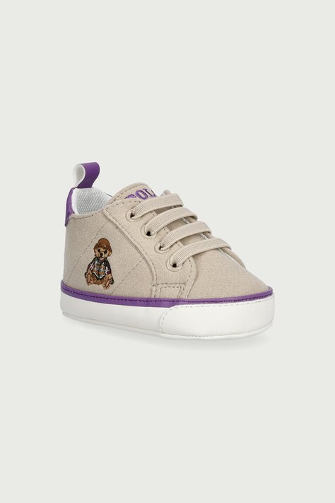 Polo Ralph Lauren Sneakers βρεφικά QUILTON BEAR GORE HI LAYETTE μπεζ RL06198256