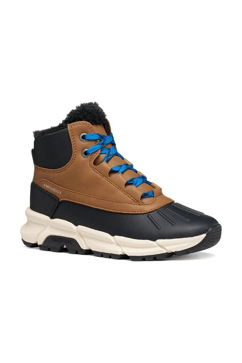 Geox Buty zimowe dziecięce FLEXYPER PLUS brązowe J56LCB.0MECE