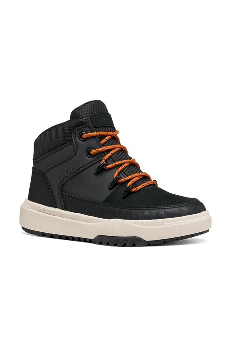 Geox BUNSHEE buty dziecięce skórzane czarne zimowe J56FMA.0ME32