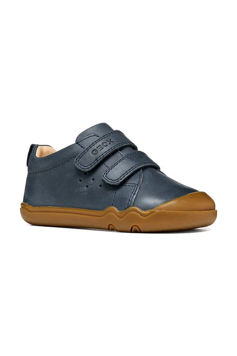 Geox Polobotky dětské kožené STEPPIEUP Barefoot námořnické B465WA.000CL
