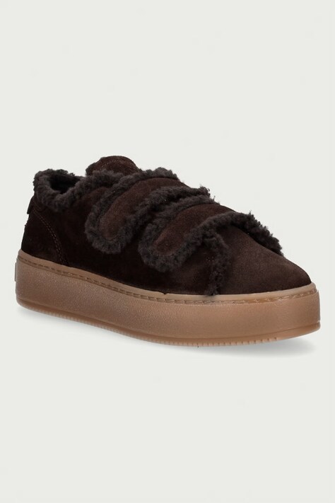 Marc O'Polo Edith 1 sneakersy damskie skórzane brązowe 5000015221