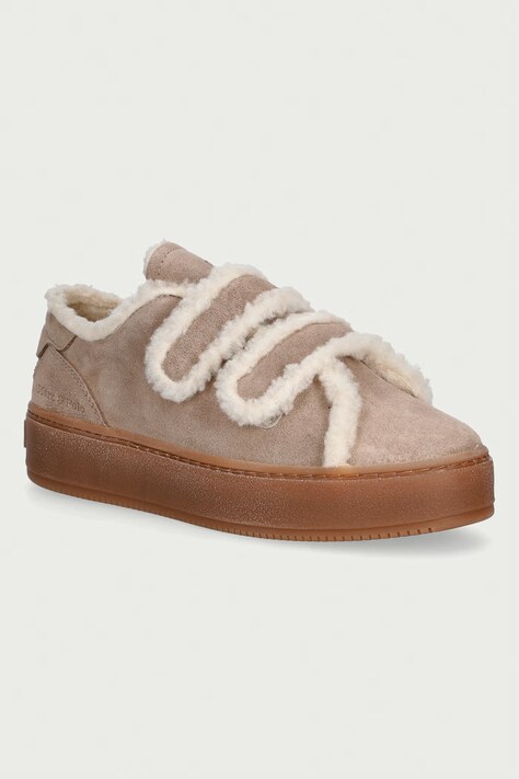 Marc O'Polo Edith 1 sneakersy damskie zamszowe beżowe 5000015221