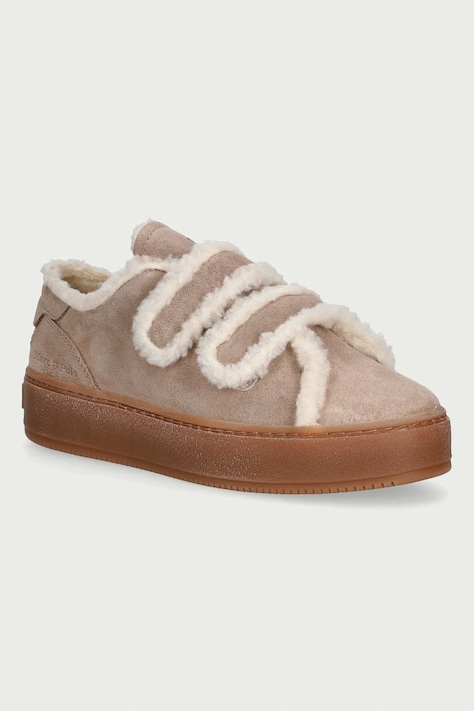 Marc O'Polo Edith 1 sneakersy damskie zamszowe beżowe 5000015221