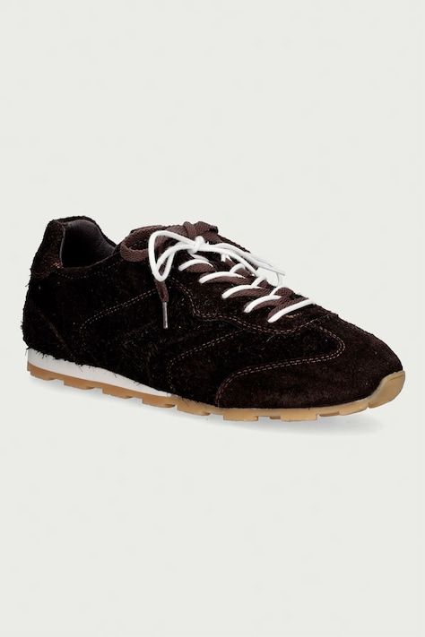 Marc O'Polo Fabiana 4 sneakersy damskie zamszowe brązowe 5000015240