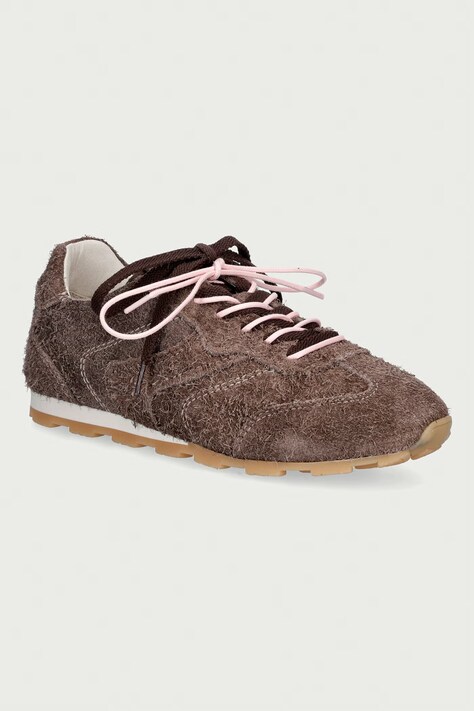 Marc O'Polo Fabiana 4 sneakersy damskie zamszowe beżowe 5000015240