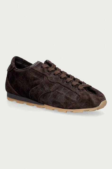 Marc O'Polo Fabiana 6 sneakersy damskie zamszowe brązowe 5000015247