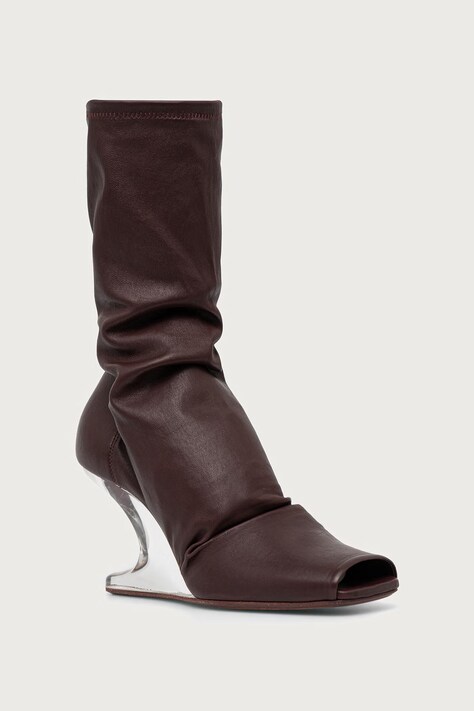 Rick Owens Lilies Cantilever 8 botine cu vârf deschis pentru femei portocalii LI02F2802.LS0