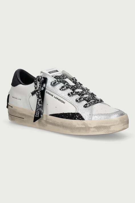 Crime London Sneakersy damskie skórzane białe 23110AA9.10