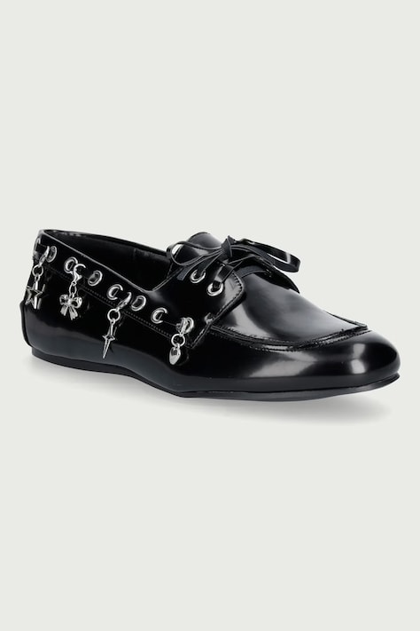 Koi Footwear Mokasyny damskie RELIC FLAT MOCCASINS czarne RELIC-BLACK