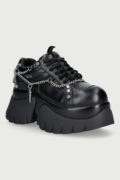 Koi Footwear Unburdened Heart Monster Trainers sneakersy damskie czarne Unburdened