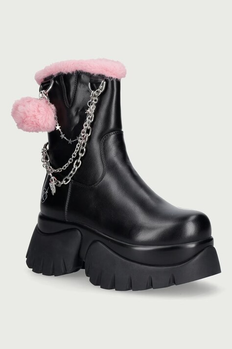 Koi Footwear Botki damskie Catalyst Chain Monster Platform Boots czarne Catalyst