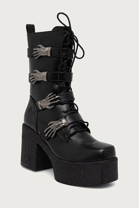 Koi Footwear Botki damskie GRASPING HAND czarne GRASPING HAND