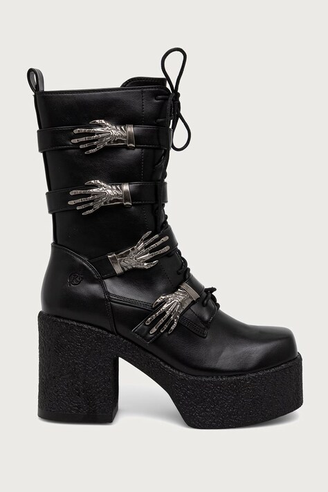 Koi Footwear Botki damskie GRASPING HAND czarne GRASPING HAND