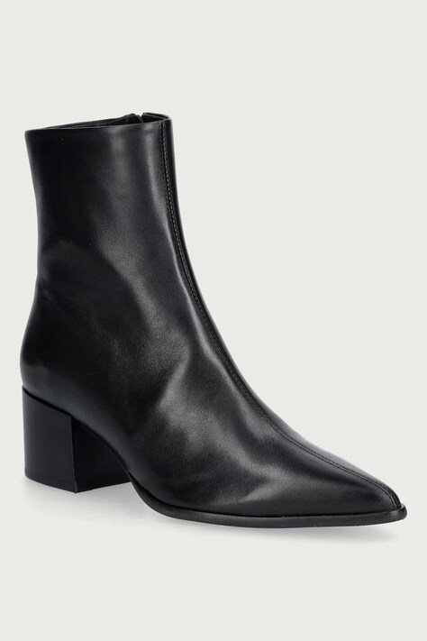 Jonak Botki damskie skórzane PALE CUIR czarne 4100098/H26