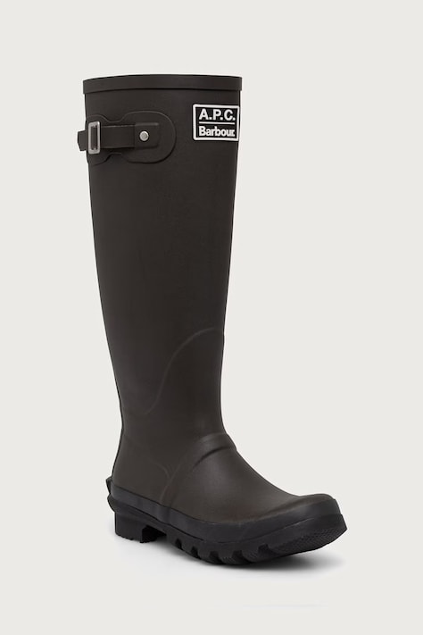 Barbour X A.P.C kalosze damskie zielone LRF0152SG91