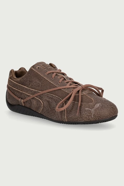 Puma Speedcat VTG Espresso x ROSÉ sneakersy damskie skórzane brązowe 410661