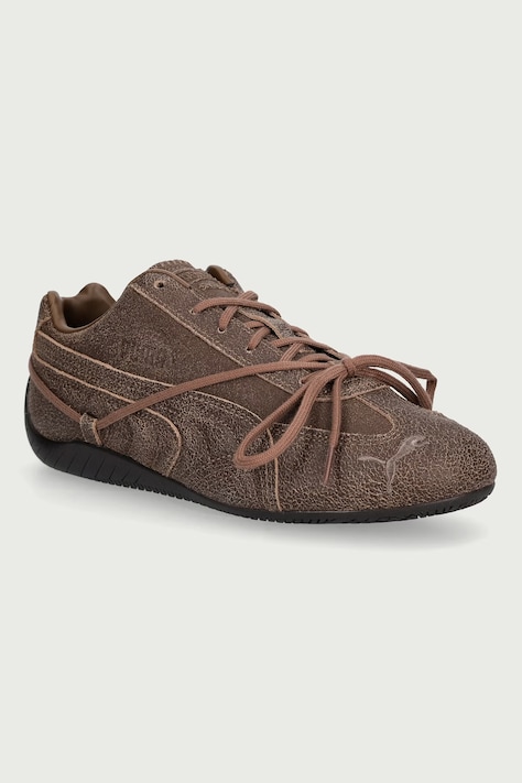 Puma Speedcat VTG Espresso x ROSÉ sneakersy damskie skórzane brązowe 410661