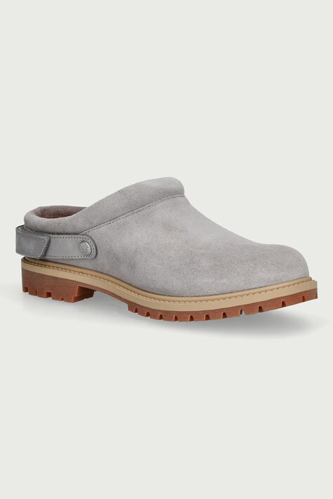 Timberland Premium Clog σαγιονάρες mules Γυναικείες σουέτ γκρί TB0A2PSBEJR1