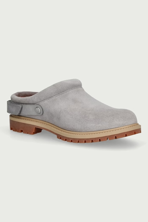 Timberland Premium Clog σαγιονάρες mules Γυναικείες σουέτ γκρί TB0A2PSBEJR1