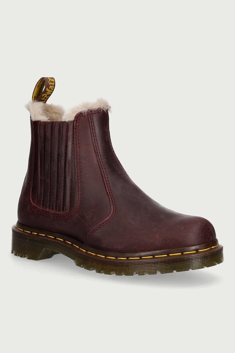 Dr. Martens 2976 Leonore II stivali Chelsea da donna in pelle granata DM41418600