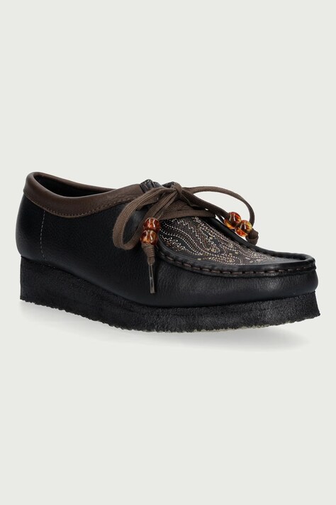 Clarks Originals Mokasyny damskie skórzane czarne 26328520