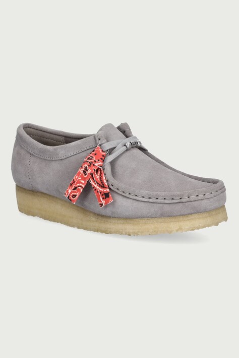 Clarks Originals Mokasyny damskie zamszowe szare 26329404