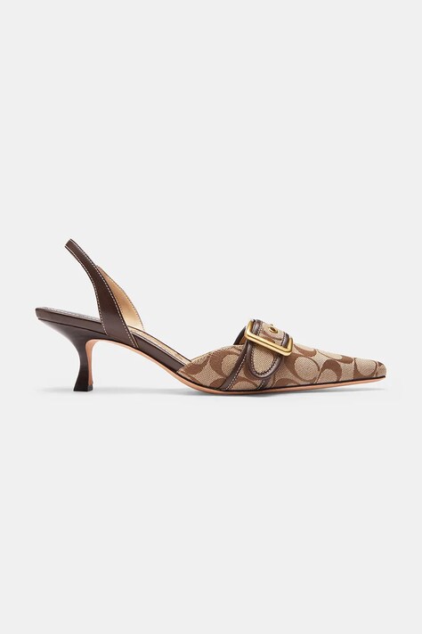 Coach Czółenka Margot Slingback brązowe CFZ29