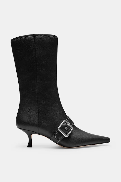 Coach Kozaki damskie skórzane Margot Boot czarne CFY89
