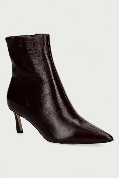 Steve Madden Botki damskie skórzane Lulah bordowe 11003282