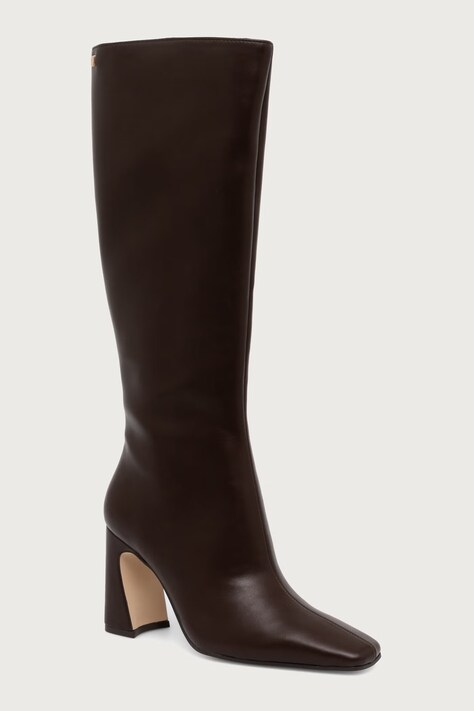 Steve Madden Škornji ženski usnjeni Flares-H rjavi 11005768