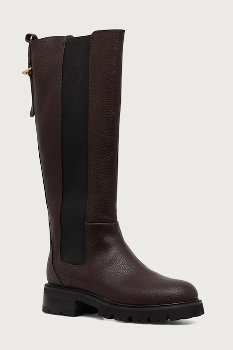 Twinset Kozaki damskie brązowe 262TGT092