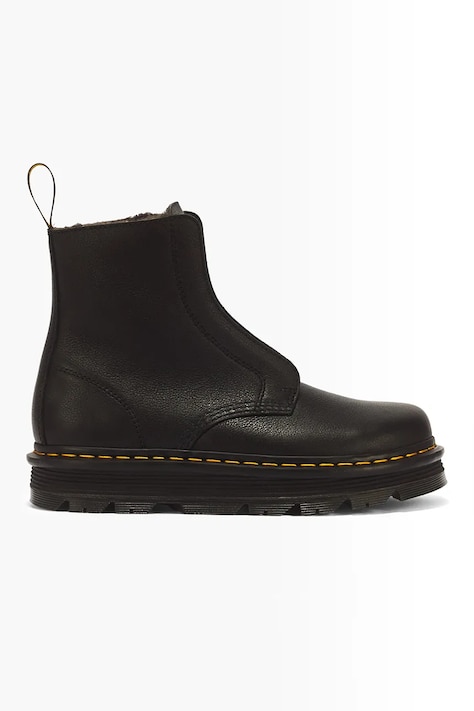 Dr. Martens Botki damskie skórzane ZebZag Laceless WL czarne DM43579001