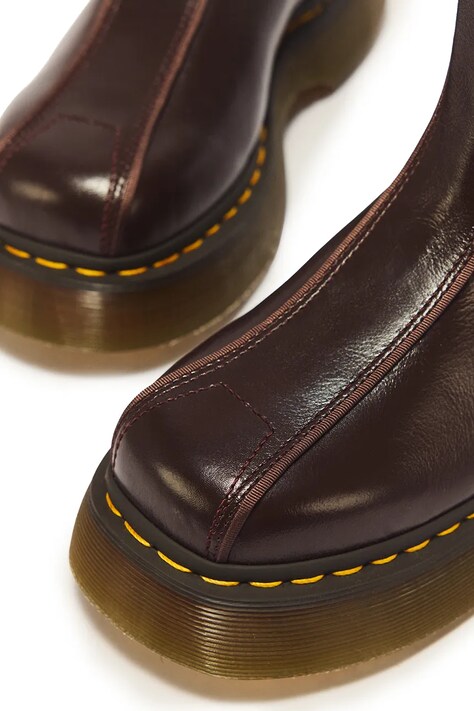 Dr. Martens чоботи жіночі шкіряні Buzz Hi — AW26-OBDU42, коричневий — фото 5