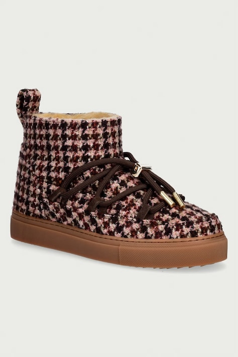 Inuikii Plaid Low śniegowce damskie brązowe 1001.001.0681