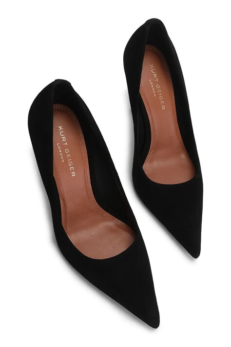Kurt Geiger London Szpilki zamszowe Bank Court czarne 6149900209