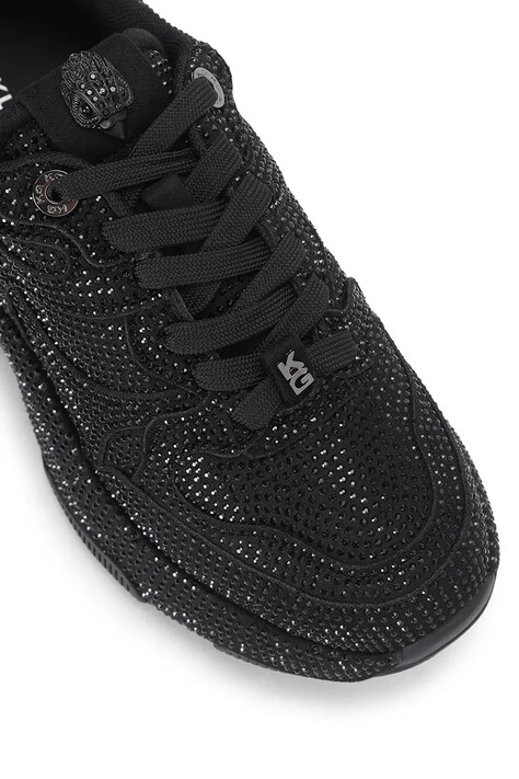 Kurt Geiger London Starlight Runner sneakersy damskie zamszowe czarne 6149200609