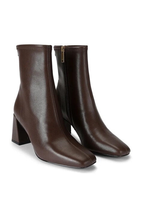 Kurt Geiger London Botki na wysokim obcasie damskie Grove Ankle Boot brązowe 6194831979