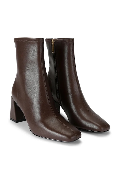 Kurt Geiger London Botki na wysokim obcasie damskie Grove Ankle Boot brązowe 6194831979